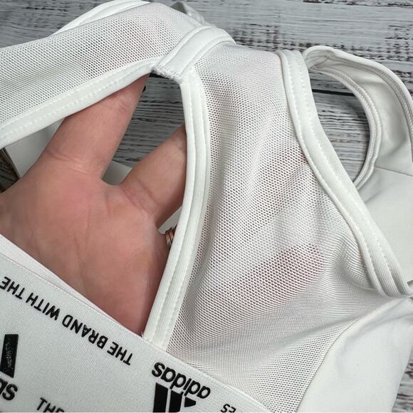 adidas Women's XXS D Cup  Powerreact Training Medium Support Bra 2XSD NEW - Picture 9 of 16
